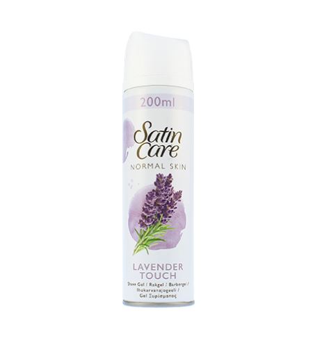 Gillette Satin Care Lavender Touch gel za britje za normalno kožo 200 ml