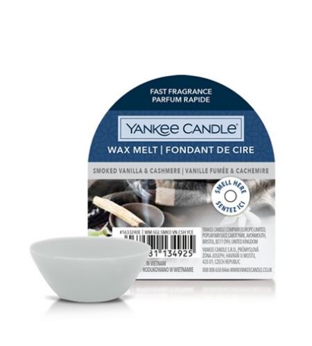 Yankee Candle Smoked Vanilla & Cashmere dišeči vosek 22 g