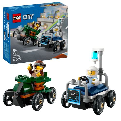 LEGO® City 60459 Paket dirkalnih vozil letalo proti bolniški postelji