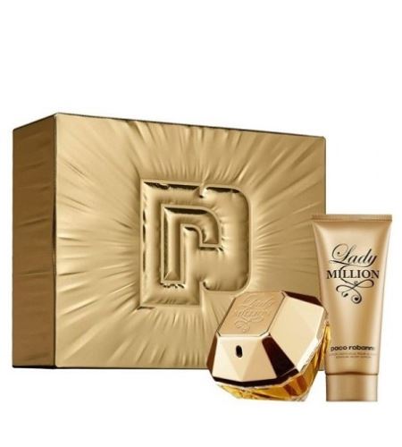 Paco Rabanne Lady Million parfumska voda za ženske 80 ml + tělové mléko 100 ml darilni set