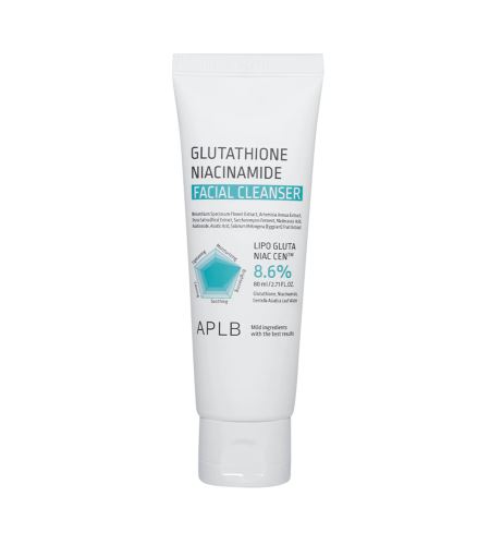 APLB Glutathione Niacinamide Facial Cleanser osvetljevalna penasta krema za čiščenje 80 ml