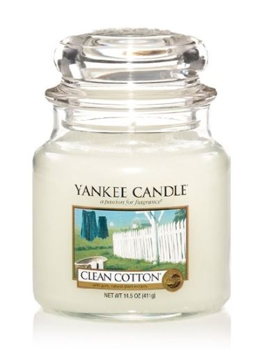 Yankee Candle Clean Cotton dišeča sveča 411 g