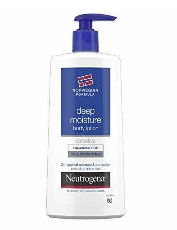 Neutrogena Norwegian Formula Deep Moisture Sensitive globinsko vlažilni losjon za suho in občutljivo kožo za ženske 400 ml