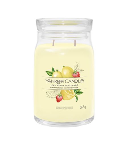 Yankee Candle Iced Berry Lemonade Aromatična velika sveča signature 567 g
