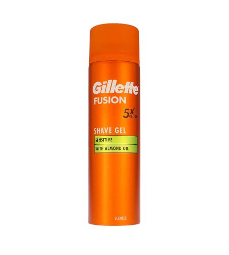 Gillette Fusion gel za britje za občutljivo kožo za moške 200 ml