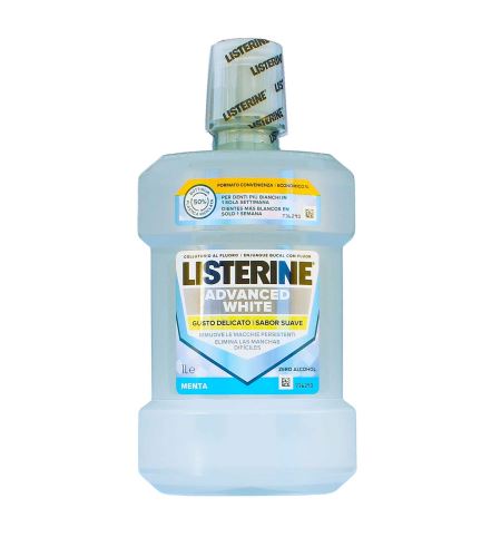 Listerine Advanced White Mild Taste ustna voda z belilnim učinkom 1000 ml