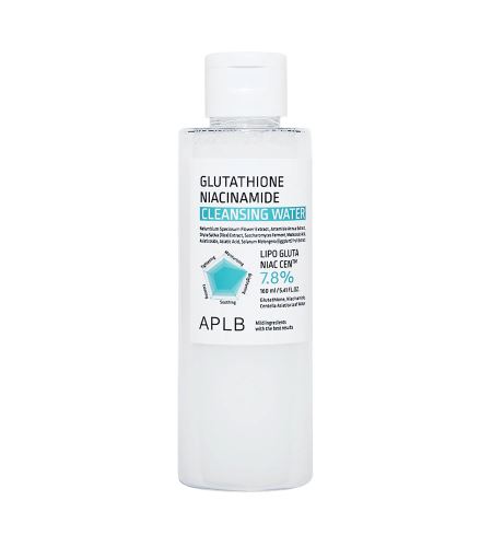 APLB Glutathione Niacinamide Cleansing Water vlažilno-osvetljujoča micelarna voda 160 ml