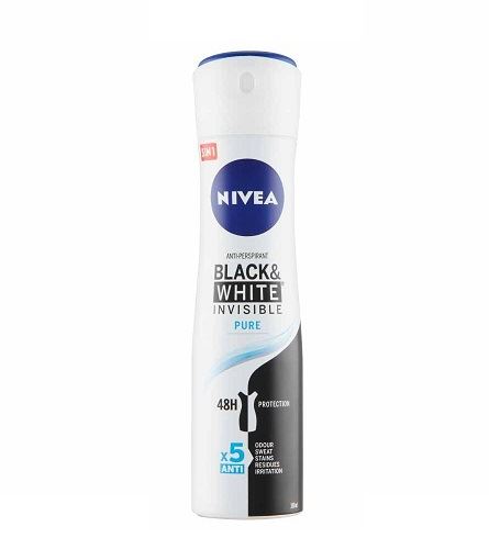 Nivea Invisible Black & White Pure antiperspirant v spreju 150 ml