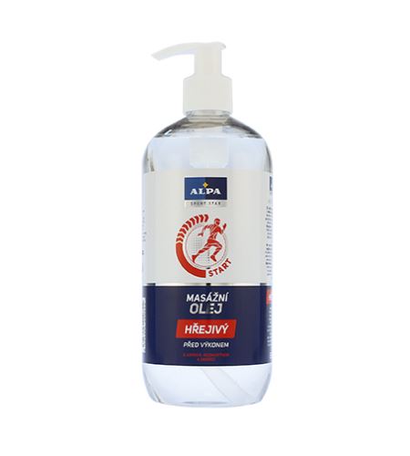 Alpa Massage Oil toplo pred začetkom treninga 500 ml