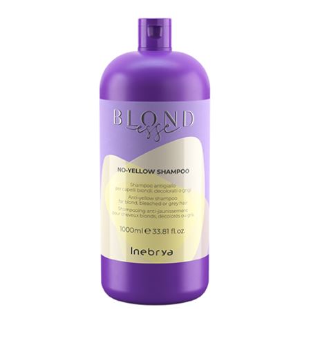 INEBRYA BLONDESSE No-Yellow šampon za nevtralizacijo rumenih odtenkov za barvane in sive lase
