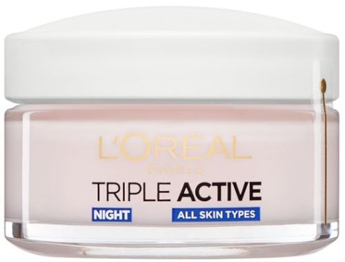 L'Oréal Paris Triple Active nočna vlažilna krema za vse tipe kože 50 ml