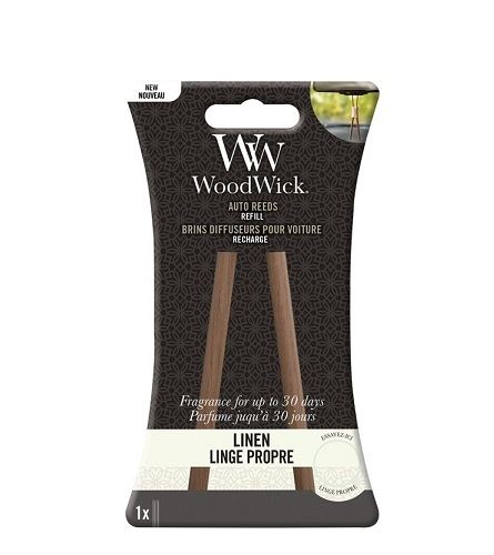 WoodWick Linen Nadomestne dišeče palčke 10 g