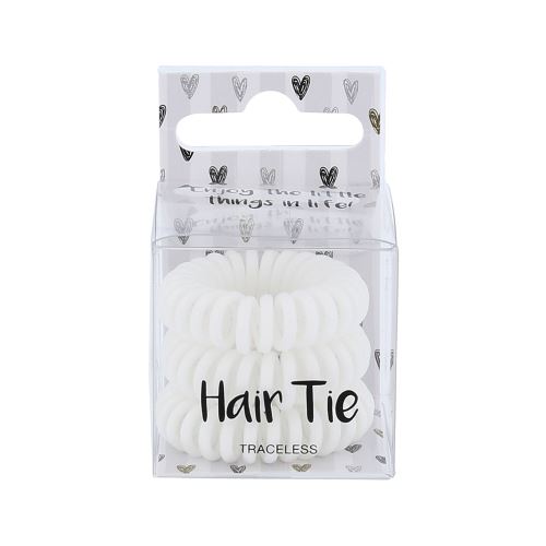 2K Hair Tie elastike za lase 3 ks White