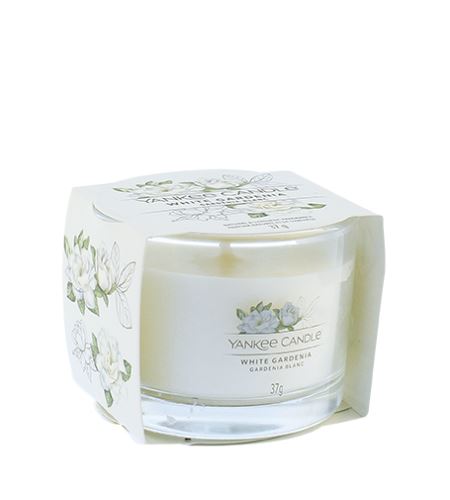 Yankee Candle White Gardenia Votivna sveča v steklu 37 g