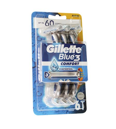 Gillette Blue3 Brivnik za enkratno uporabo za moške
