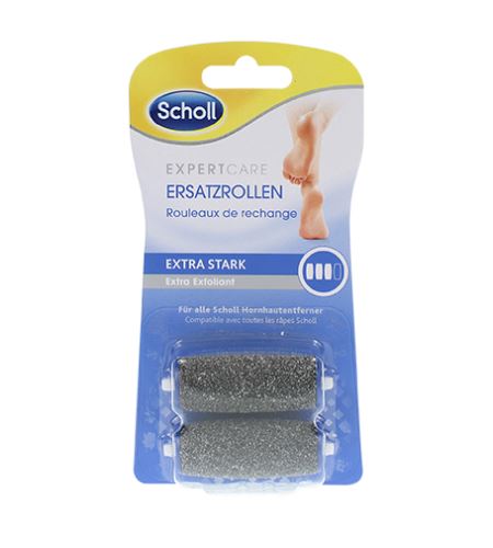 Scholl Velvet Smooth nadomestna glava z diamantnimi kristali ekstra groba 2 kos