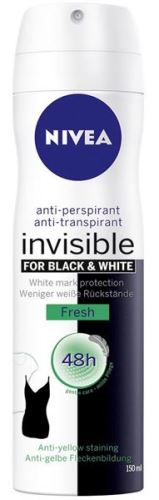 Nivea Invisible Black & White Fresh dezodorant v razpršilu 150 ml