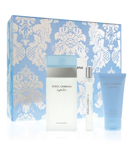 Dolce & Gabbana Light Blue darilni komplet za ženske toaletna voda 100 ml + krema za telo 50 ml + toaletna voda 10 ml