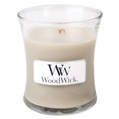 WoodWick Wood Smoke dišeča sveča z lesenim stenjem 85 g