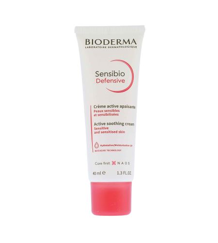 Bioderma Sensibio Defensive aktivna pomirjujoča krema z lahko teksturo 40 ml