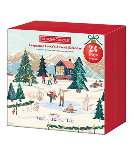 Adventni koledar Yankee Candle za ljubitelje dišav 2025, knjiga adventnih koledarjev
