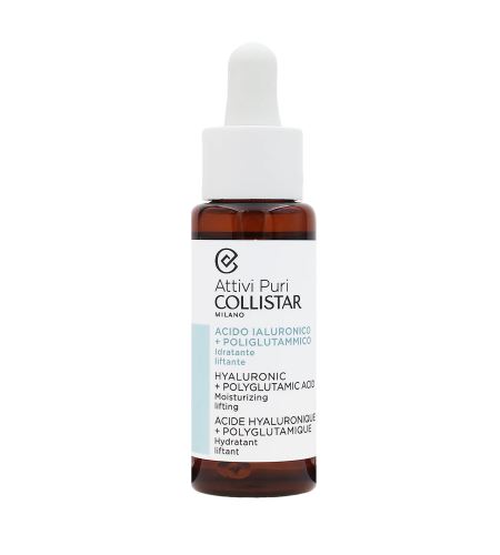 Collistar Attivi Puri Hyaluronic + Polyglutamic Acid Serum za lifting kože s hialuronsko kislino 30 ml