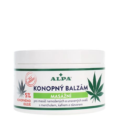 Alpa Cannabis masaža s konopljinim oljem 250 ml