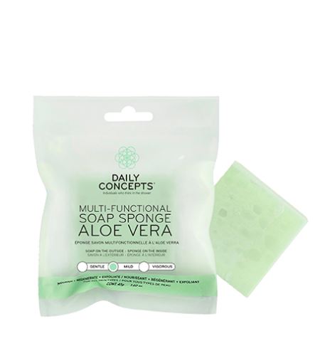 Daily Concepts Aloe Vera Multi-Functional Soap Sponge Večnamenska goba 45 g