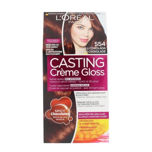 L'Oréal Paris Casting Creme Gloss barva las 1 ks 554 Chilli Chocolate