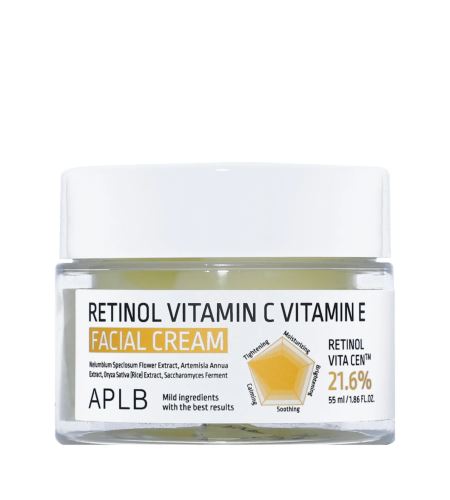 APLB Retinol Vitamin C Vitamin E Facial Cream anti-age krema za obraz 55 ml
