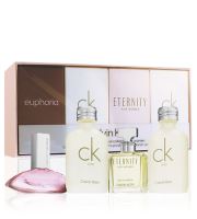 Calvin Klein Ladies komplet miniatur za ženske parfémovaná voda Eternity 5 ml + parfémovaná voda Euphoria 4 ml + 2x toaletní voda CK One 10 ml