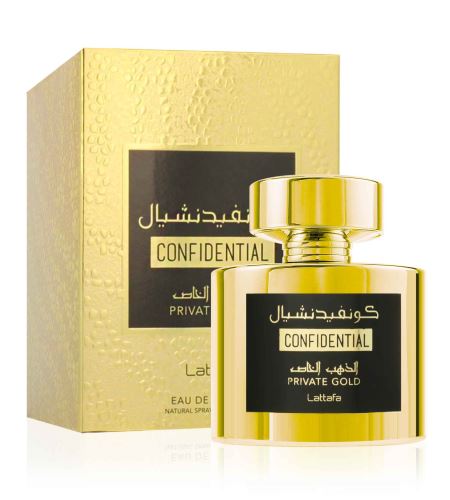 Lattafa Confidential Private Gold parfumska voda uniseks 100 ml