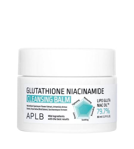 APLB Glutathione Niacinamide Cleansing Balm vlažilno-osvetljujoči balzam za odstranjevanje ličil 80 ml