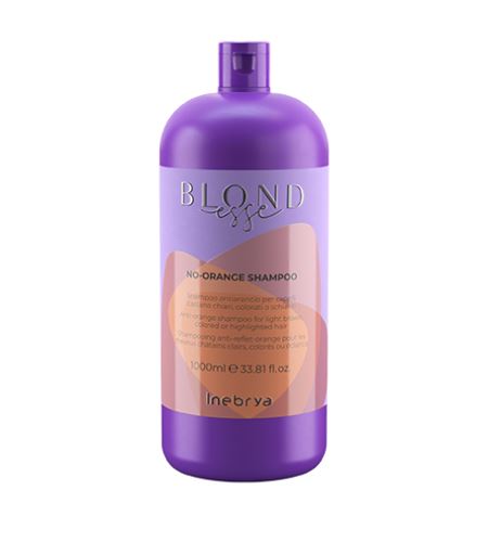 INEBRYA BLONDESSE No-Orange šampon proti oranžnim odsevom za svetle kostanjeve ali posvetljene lase