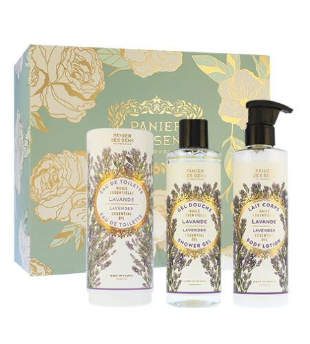 Panier Des Sens Relaxing Lavender darilni komplet za ženske toaletna voda 50 ml + gel za tuširanje 250 ml + losjon za telo 250 ml