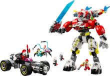 LEGO® DREAMZzz™ 71497 Cooperjev robotski oklep tigra in Zerojev dirkalnik Hot Rod (2)