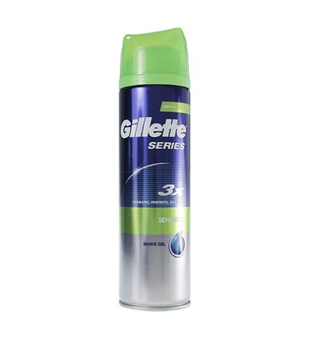 Gillette Series Sensitive gel za britje za občutljivo kožo za moške