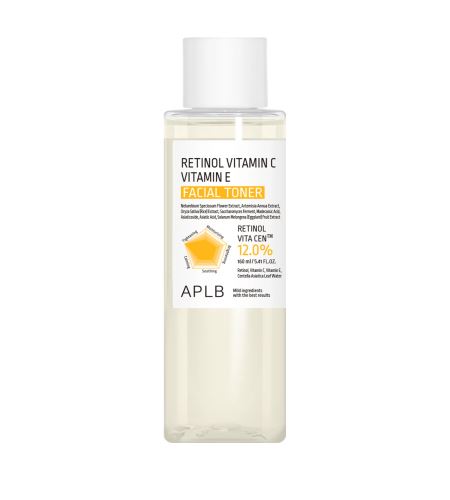 APLB Retinol Vitamin C Vitamin E Facial Toner anti-age tonik za obraz 160 ml