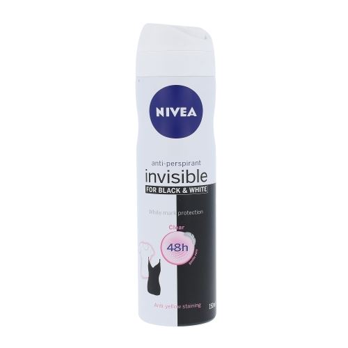 Nivea Invisible Black & White Clear antiperspirant v spreju 150 ml