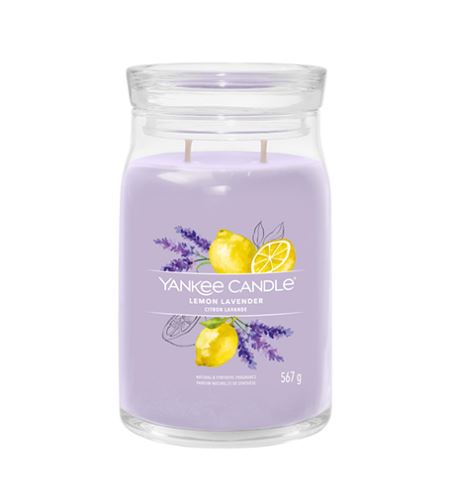 Yankee Candle Lemon Lavender Aromatična velika sveča signature 567 g