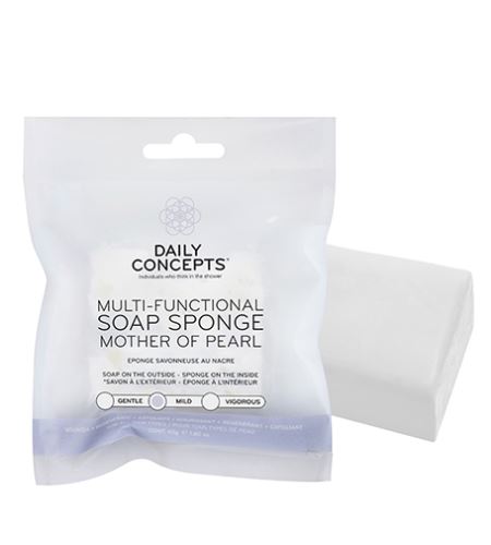 Daily Concepts Mother Of Pearl Multi-Functional Soap Sponge Večnamenska goba 45 g
