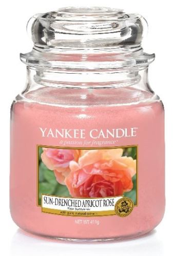Yankee Candle Sun-Drenched Apricot Rose dišeča sveča 411 g