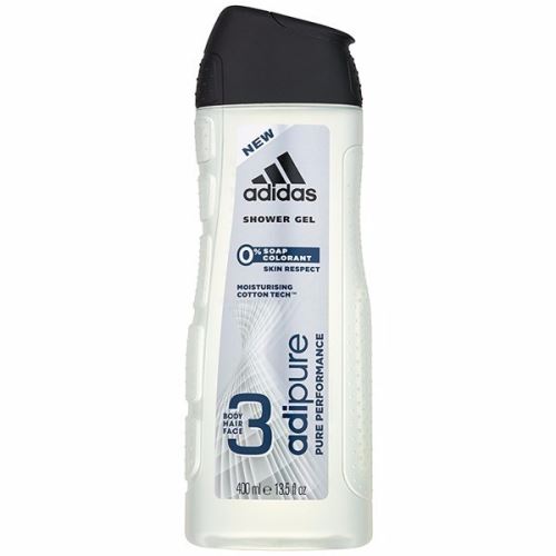 Adidas Adipure 3in1 gel za tuširanje za moške 400 ml