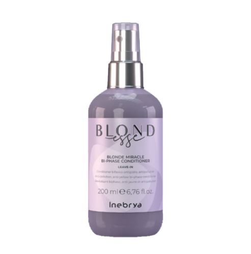 INEBRYA BLONDESSE Blonde Miracle Bi-Phase Conditioner dvofazni balzam proti rumenim tonom 200 ml