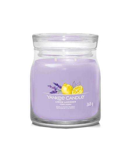 Yankee Candle Lemon Lavender Aromatična srednja sveča signature 368 g