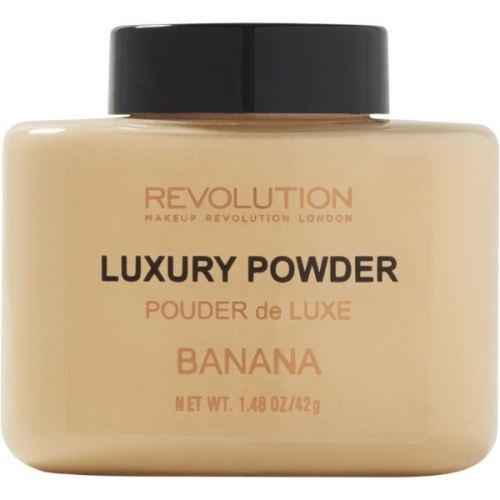Makeup Revolution Luxury Powder puder v prahu 42 g Banana