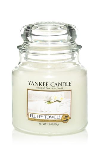 Yankee Candle Fluffy Towels dišeča sveča 411 g