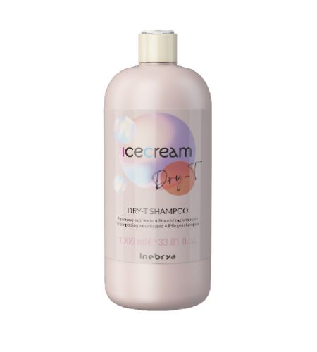 INEBRYA Ice Cream Dry-T negovalni šampon za suhe krepaste in kemično obdelane lase