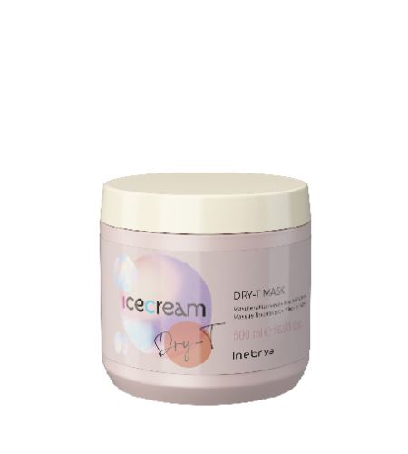 INEBRYA Ice Cream Dry-T negovalna maska za suhe krepaste in kemično obdelane lase