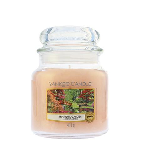 Yankee Candle Tranquil Garden dišeča sveča 411 g